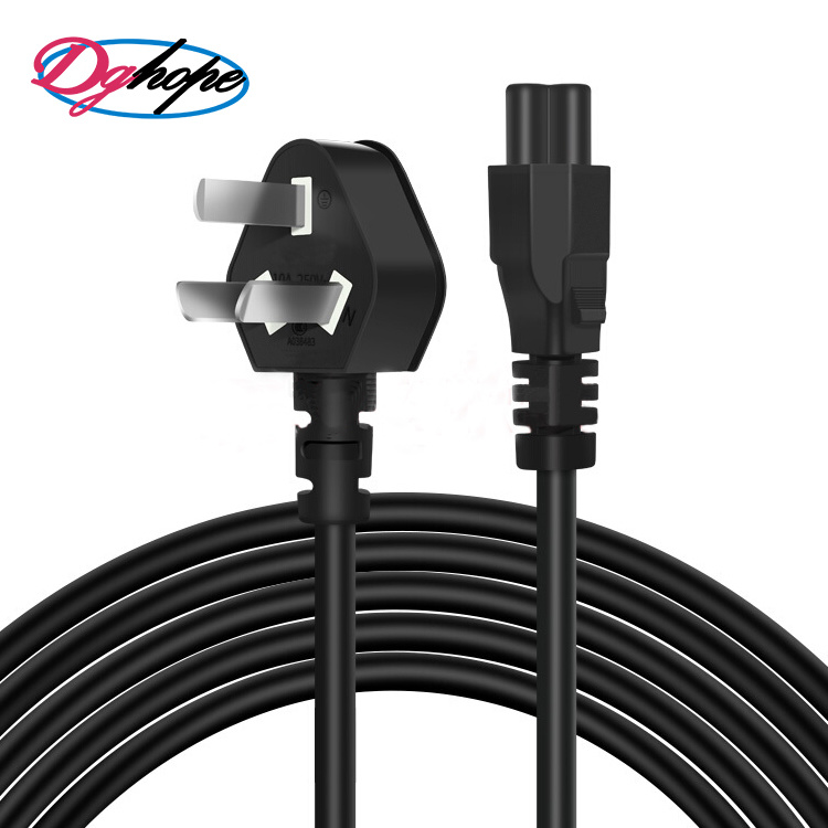 Plug AC Power Cord, 1.2m Long, Plum Blossom Power Cable for AC Adapter
