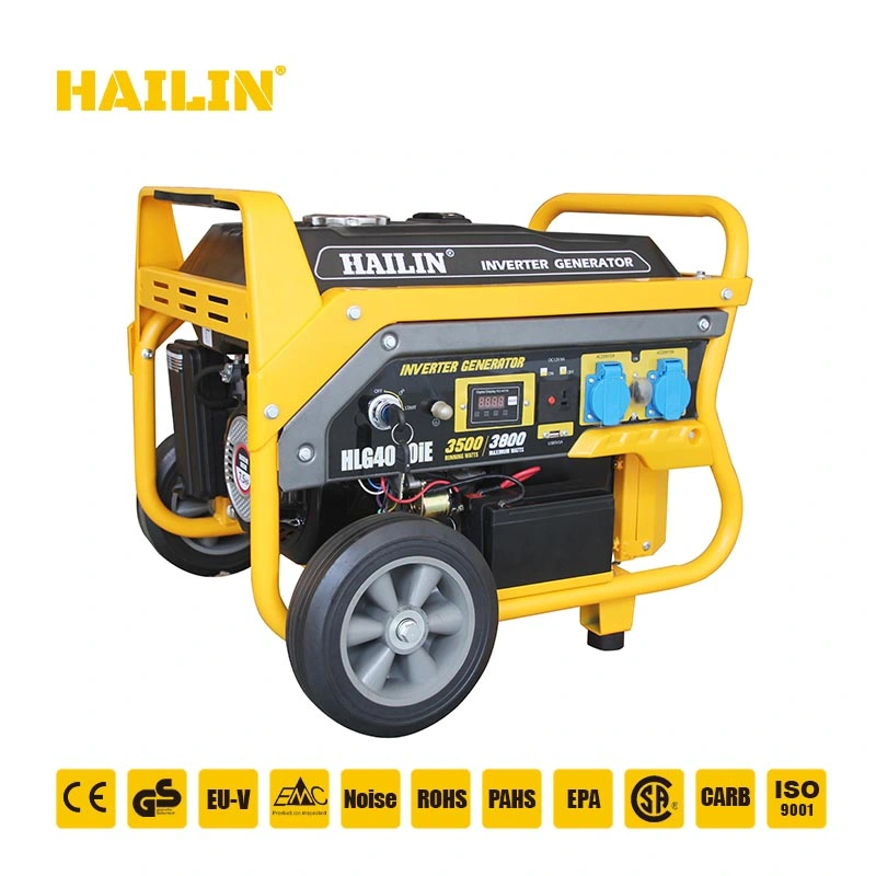 3kw, 4kw, 5kw Portable Inverter Generator, Hlg4000ie, Alternator, High Efficiency and Low Noise with EPA/Noise Certificate