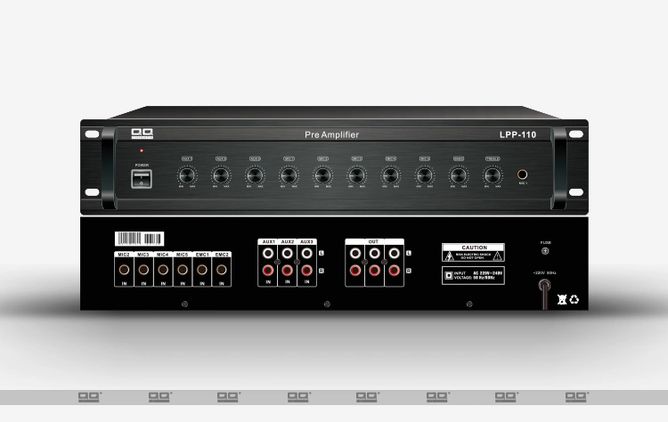 10 Channels Pre-Amplifier Lpp-110 Mic Input+Aux Input+EMC Input