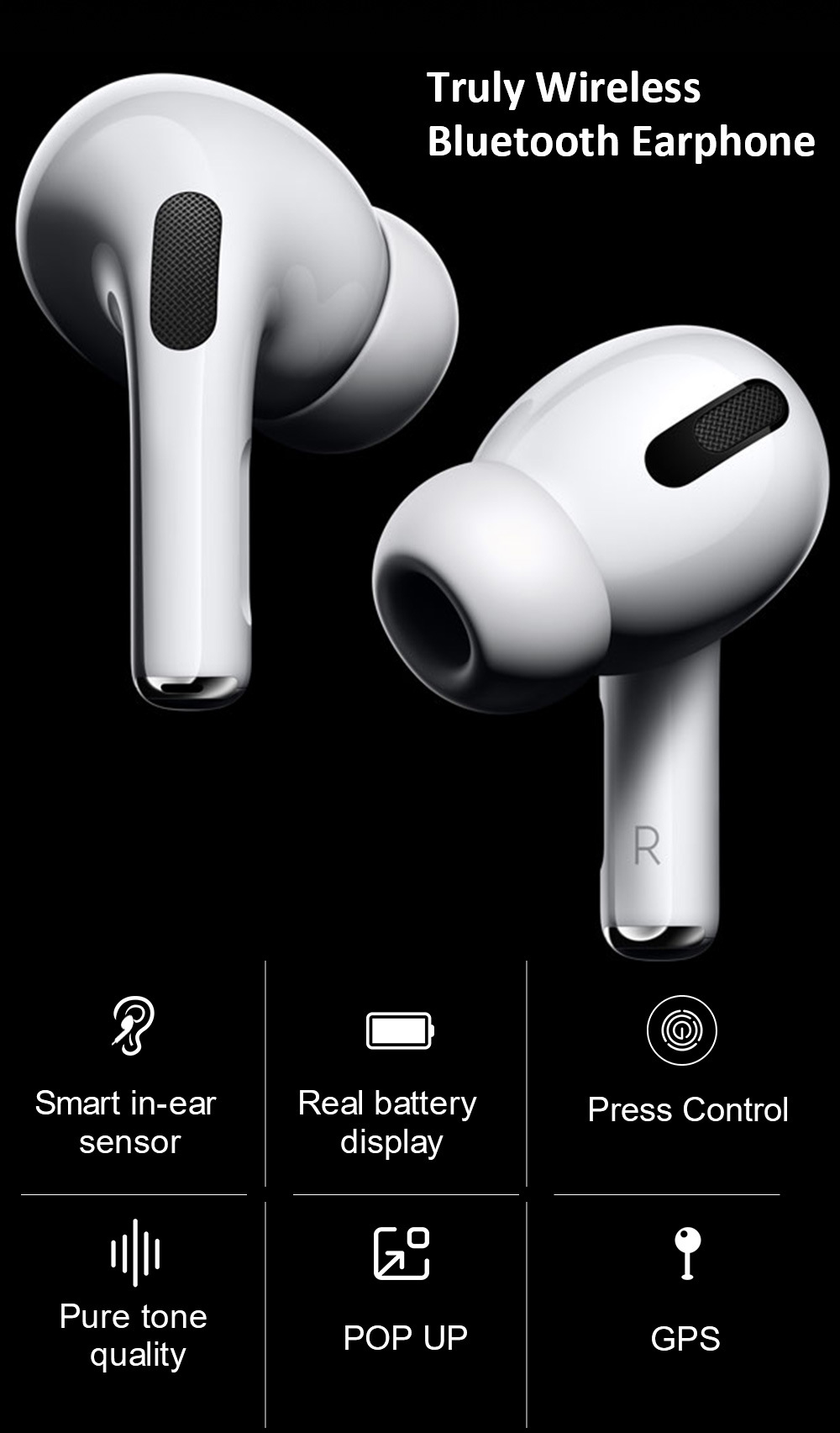 1: 1 High Quality Gen3 Rename GPS Noise Cancelling Bluetooth Wireless Tws I500 Earpods