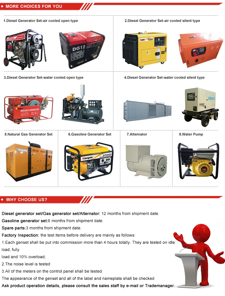 Open Soundproof Super Silent Low Noise Electrical Electric Diesel Generator