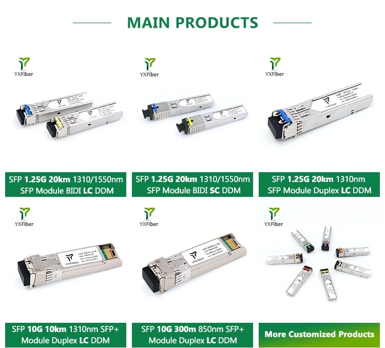 Compatible with Cisco Network Switch Sc Connector SFP Module 1.25g-SFP-20km