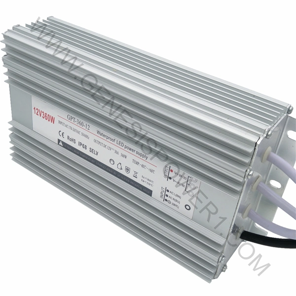 12V 30A Outdoor SMPS Ad/DC Underwater Light Transformer, LED Driver Power Supply SMPS Transformer