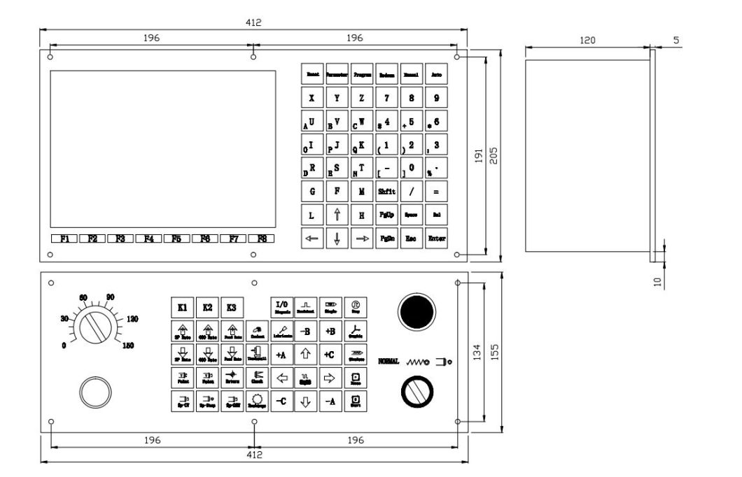 China General Purpose   CNC Lathe Machine Controller with Atc+PLC  CNC Lathe Turning Controller