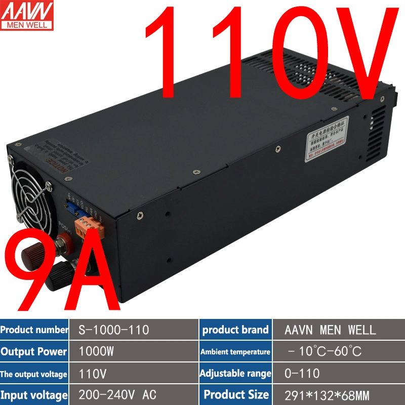 110V Switching Power Supply 9A 1000W High Power DC Transformer Regulated Power Supply