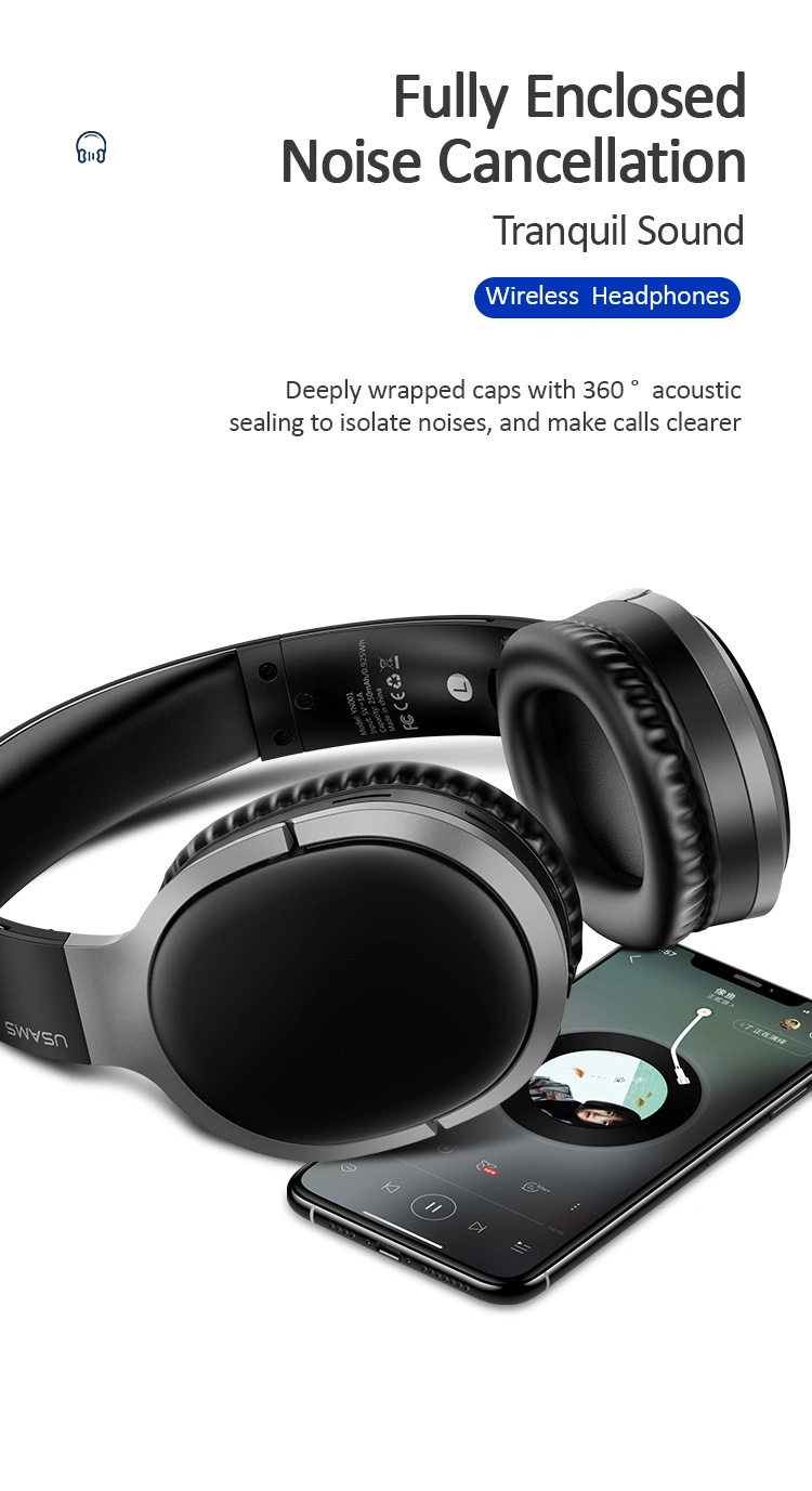 Usams Us-Yn001 Wireless Noise Cancelling Bluetooth Wireless Headphones