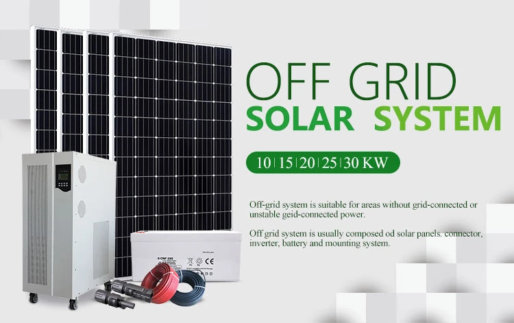High Efficiency Home Solar Modules 30kw 50kw Solar Power off Grid Photovoltaic System