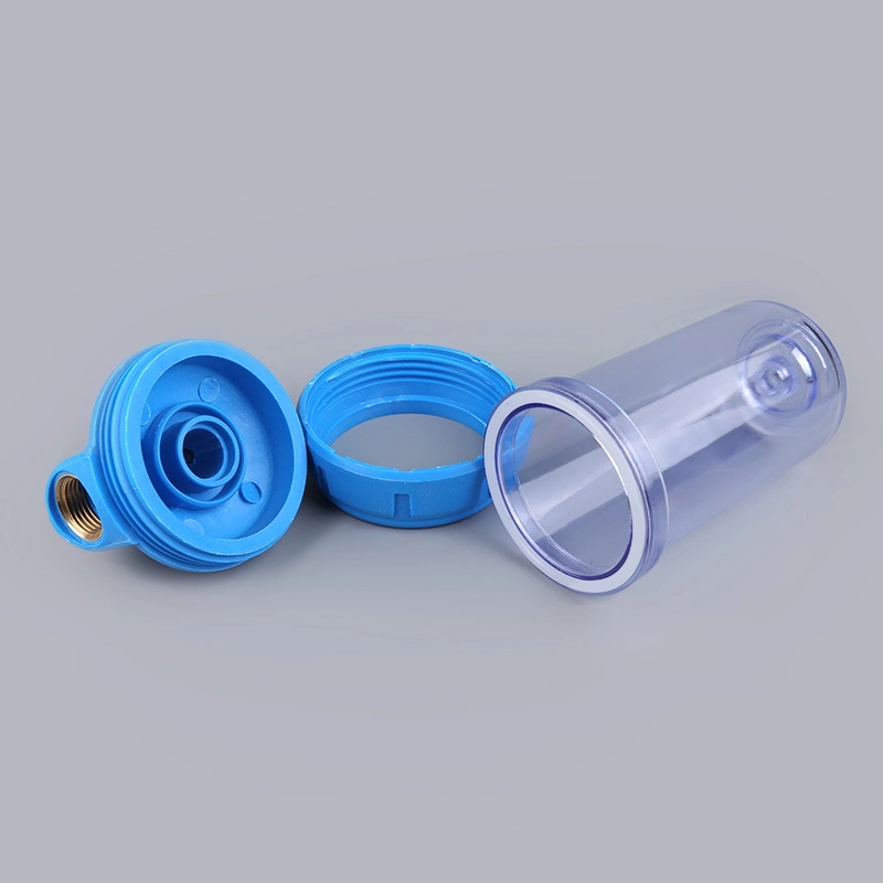 Small 5 Inch Transparent Water Filter Bottle with Siliphos Filter Cartridge