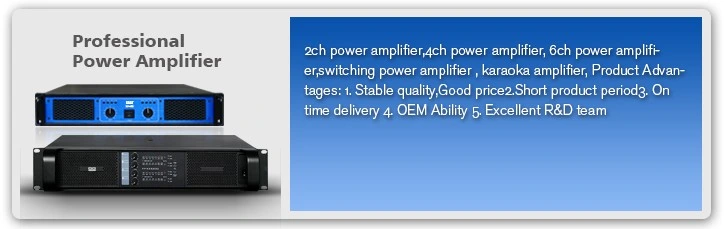Mixer Amplifier with 4 Zones 1000W 100V Amplifier, 4 Ohms Amplifier, 8 Ohms Amplifier, 2u Amplifier
