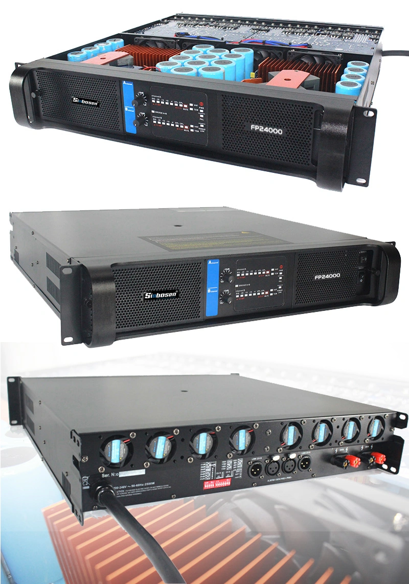 Fp24000 2 Channel Big Power Amplifier Karaoke Amplifier Mixer 8000watt Amplifier Class Td Power Amplifier
