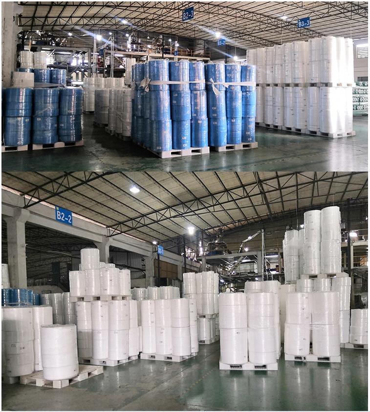 PP Spunbound Non-Woven Fabric White Blue Filter Disposable Raw Material Face Useable