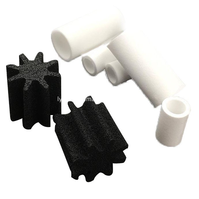 Black Sintered Porous Plastic PA Polyamide Filter Cartridge, Tube, Candle, Rod