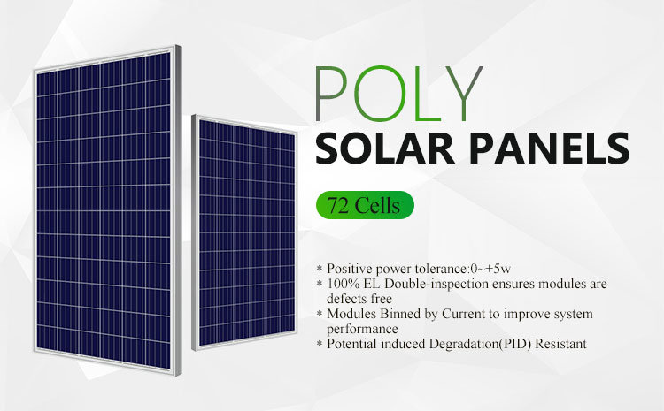 Solar Panel 340W PV Modules Solar PV System