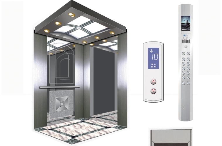 Stainless Steel Lower Noise High Efficiency Home Passenger Elevator Lift