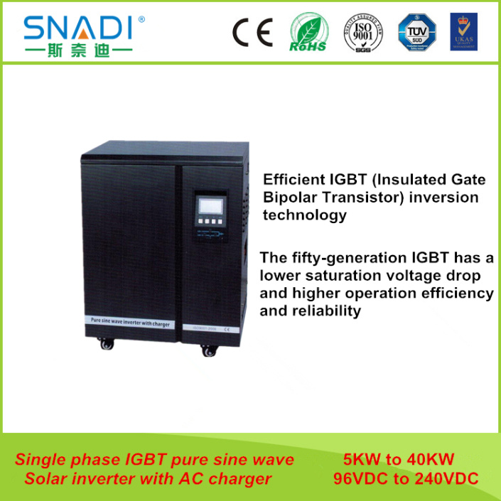 off Grid 6kw Single Phase Pure Sine Wave Inverter 96VDC/120VDC/192VDC/220VDC/240VDC Solar Power Panel
