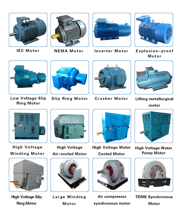 High Speed High Efficiency 3 Phase AC Electric Motor
