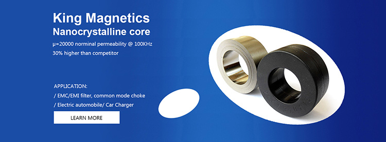 Kmn403215 High Performance Power Line Filter Choke Nanocrystalline Core