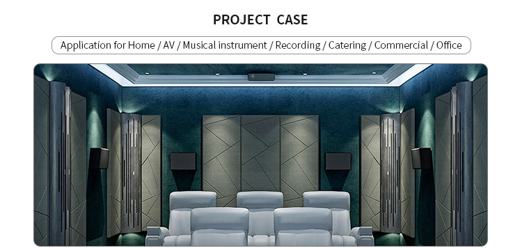 Noise Reduction Fabric Panel Acoustic Wall Boards Home Theatre