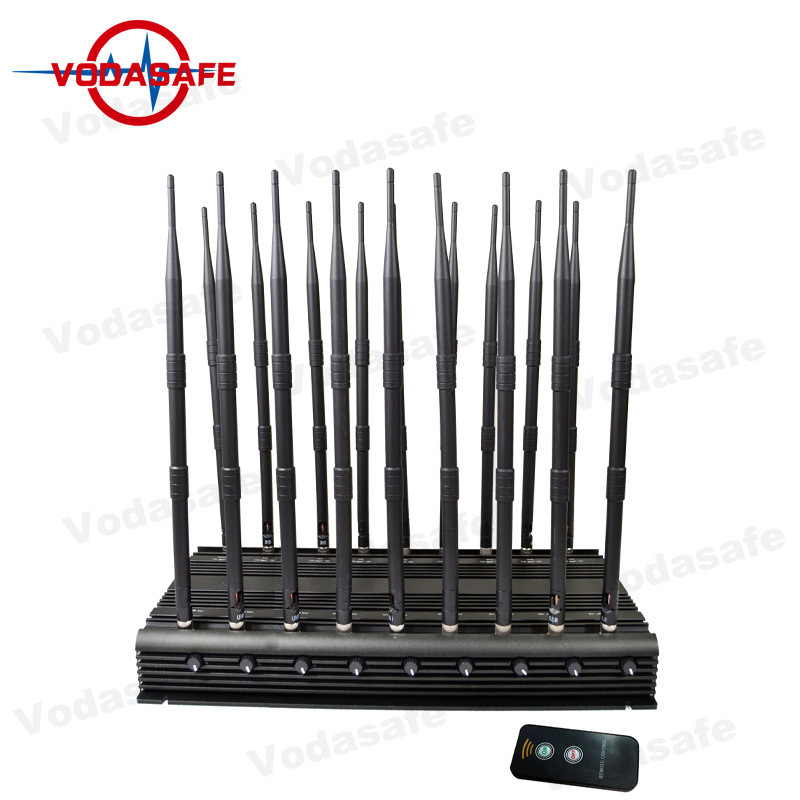 18 Antennas Full Band Jamming Radio Cellphone GPS Lojack Cell Phone Call Blocker VHF UHF 2g 3G 4G WiFi Network Blocker