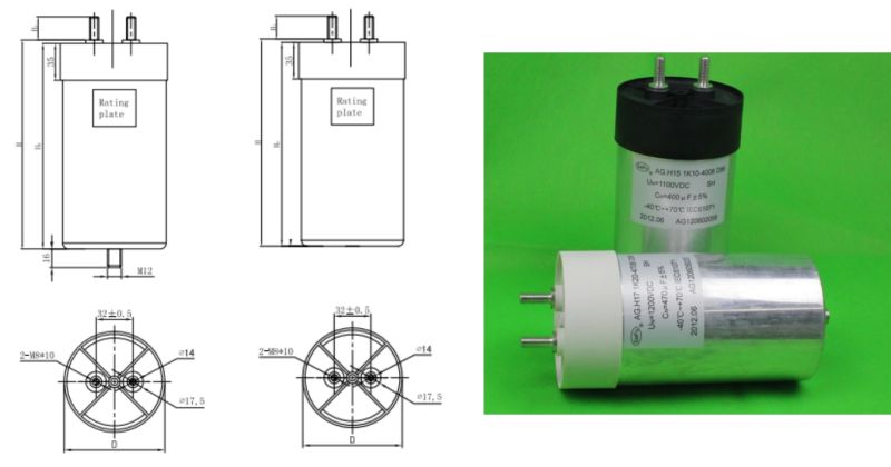 60UF 2000VDC Capacitor Filter Regulate Current Power Capacitor