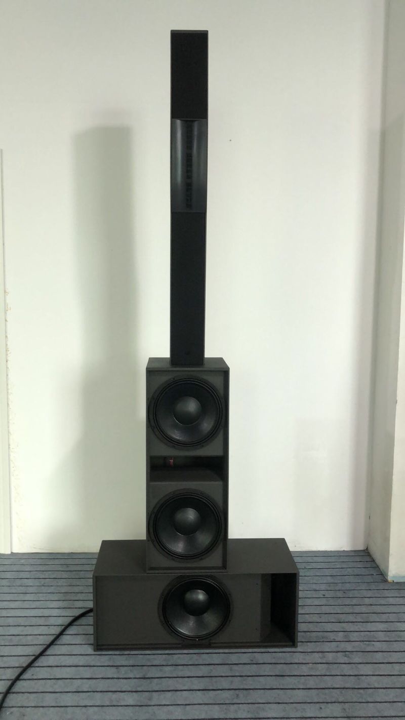 Dual 12 Inch 600W Professional Passive Power Speaker Subwoofer System