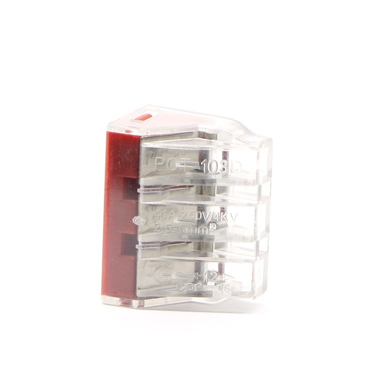 Pct-103D Lever-Nuts Compact Wire Connectors Wago Connector 3p
