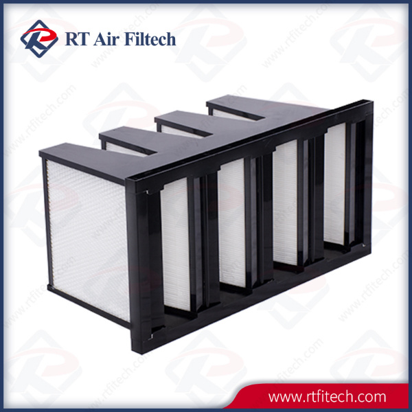 Fiberglass Paper HEPA Filter Alumumiun Frame 2V 3V 4V Compact Filter
