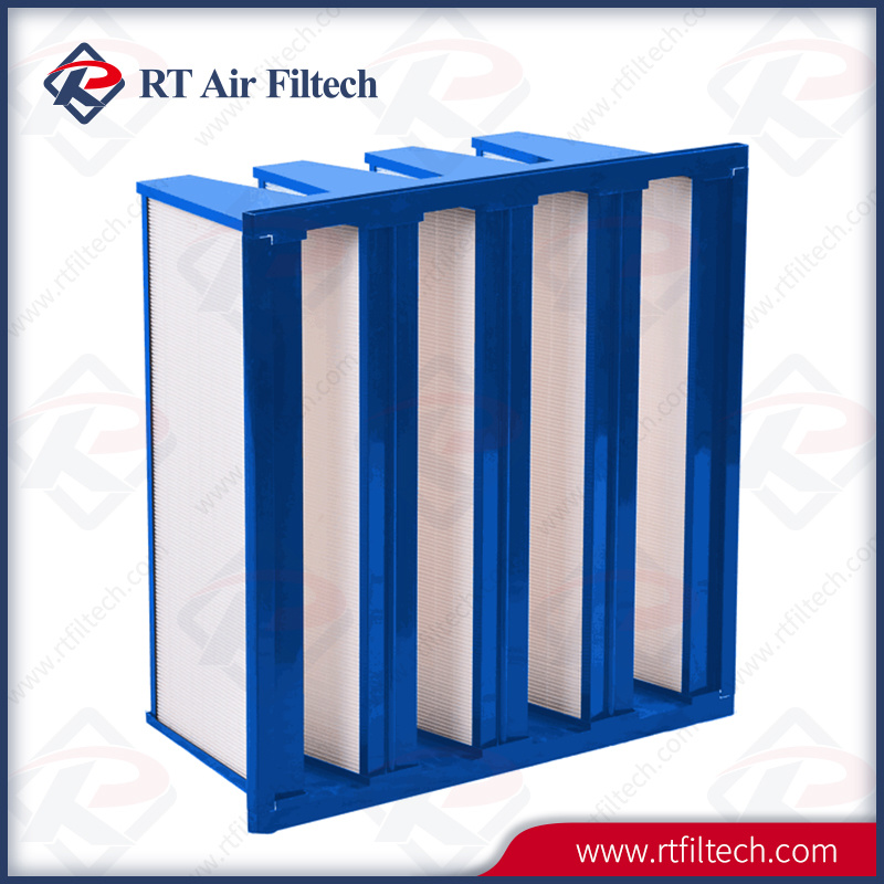 Compact Filter V-Bank Mini-Pleat HEPA Filter Manufacturer in China
