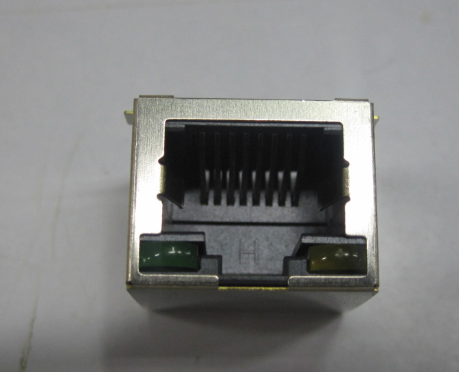 RJ45 Side Entry PCB Jack Connectors SMT W/Shield Without EMI, with LED