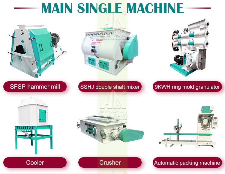 Animal Poultry Chicken Fish Feed Pellet Production Line