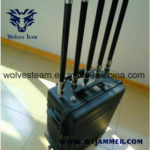 Suitcase Portable High Power RF Frequencies GSM 3G Bomb Jammer
