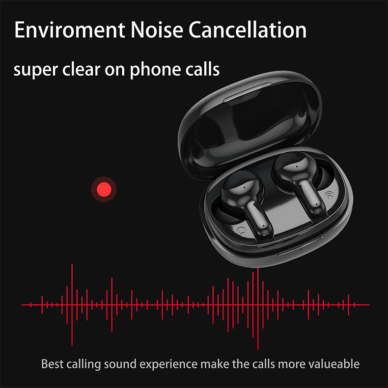 Tws Enc Call Earbuds Environment Noise Cancellation Headphone Bluetooth Headset