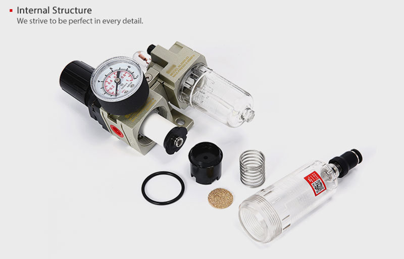 AC Series Pneumatic Air Filter Regulator Lubricator Air Frl
