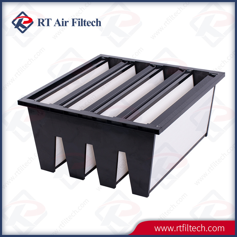 Compact Filter V-Bank Mini-Pleat HEPA Filter Manufacturer in China