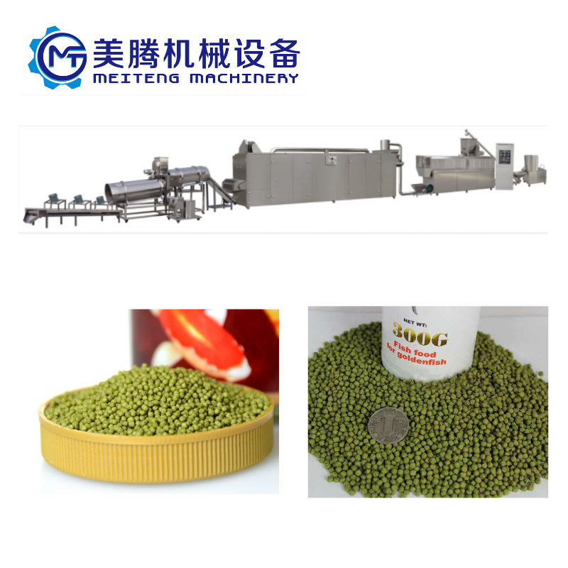 Double Screw Floating Fish Feed Making Machine Processing Line