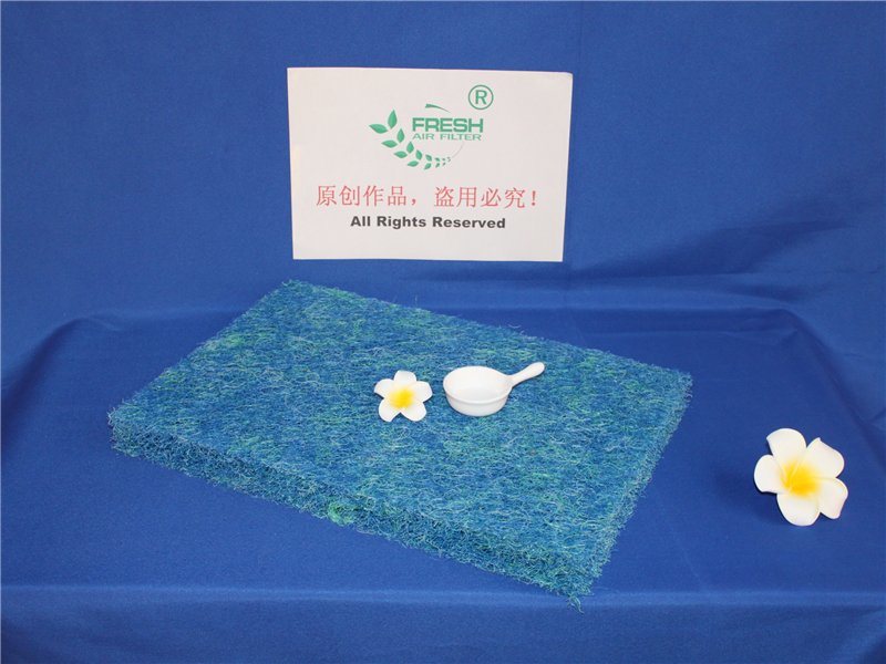 Blue Green Air Filter Material Mat, Bio Filter Media Cotton