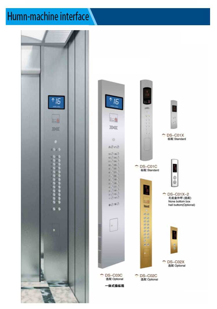 Customized Low Noise Passenger Home Lift Elevator with Ard & CCTV