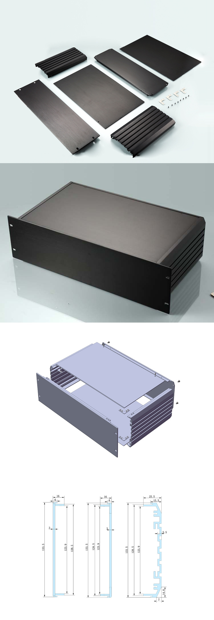 2u Short Depth Rackmount and Server Case Chassis