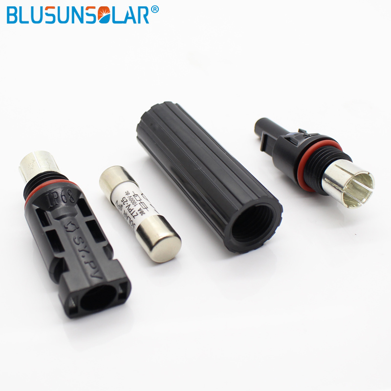 Mc4 Fuse Connector Inline Fuse Connector 1A -30AMP 1000 V DC Male to Female PV Solar Fuse Holder