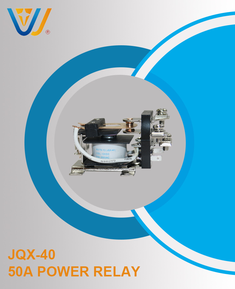 Jqx-40f 50A Automotive Electromagnetic Relay with Screw Mounting Installation