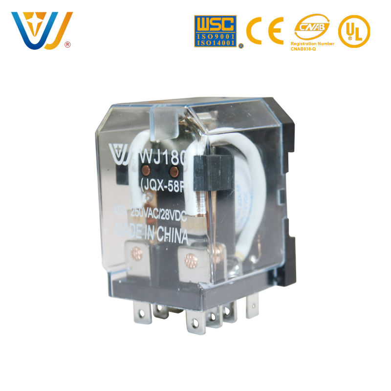 12VDC 24VDC 40A Miniature Electromagnetic Relay for India