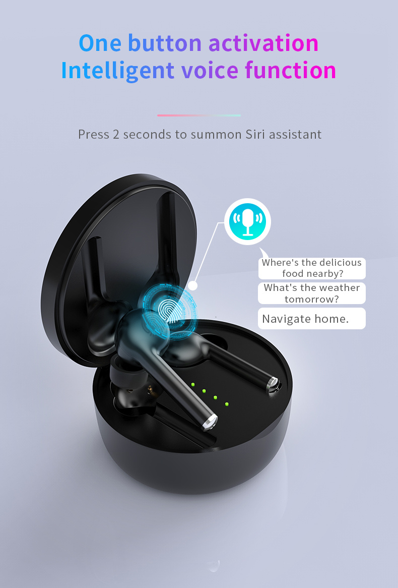 Noise Cancellation Bluetooth Headphones Wireless Earbuds