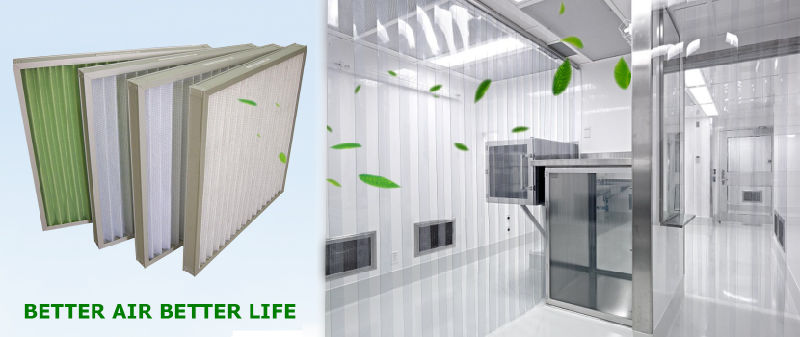 High Temperature Primary Efficiency Panel Air Filter with Synthetic Fiber
