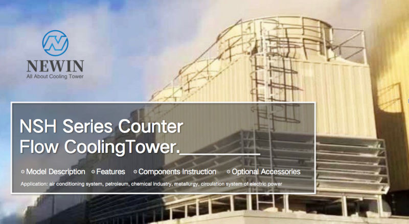 Low Noise FRP Module Square Counter Flow Cooling Tower