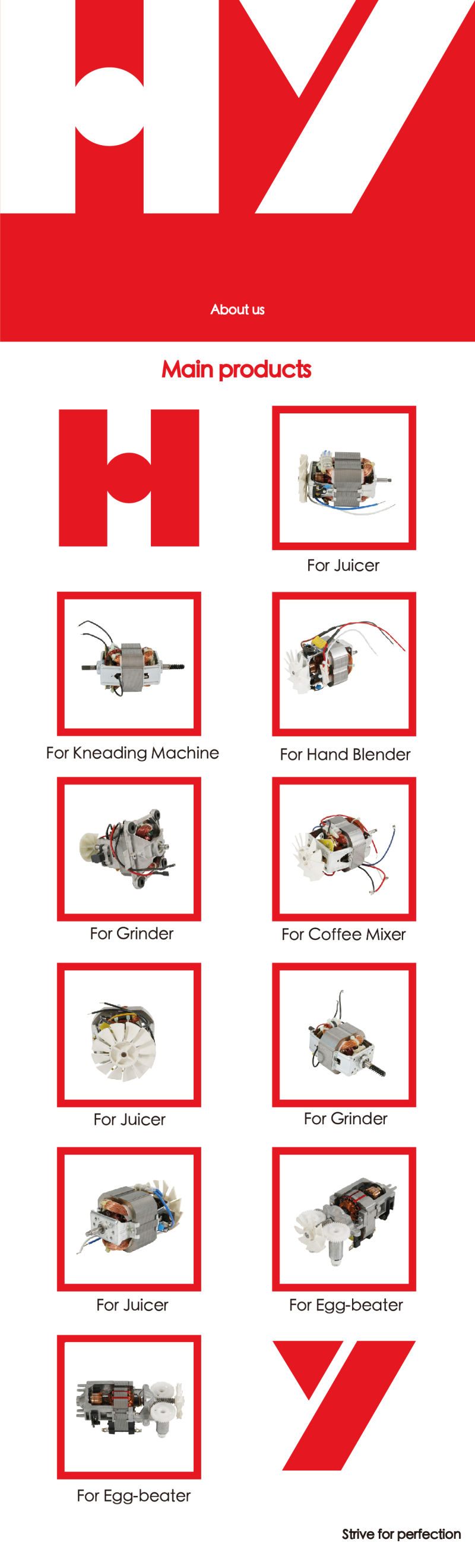 8825 Customized Electric AC Electric Single Phase Blender Motor for Grinder
