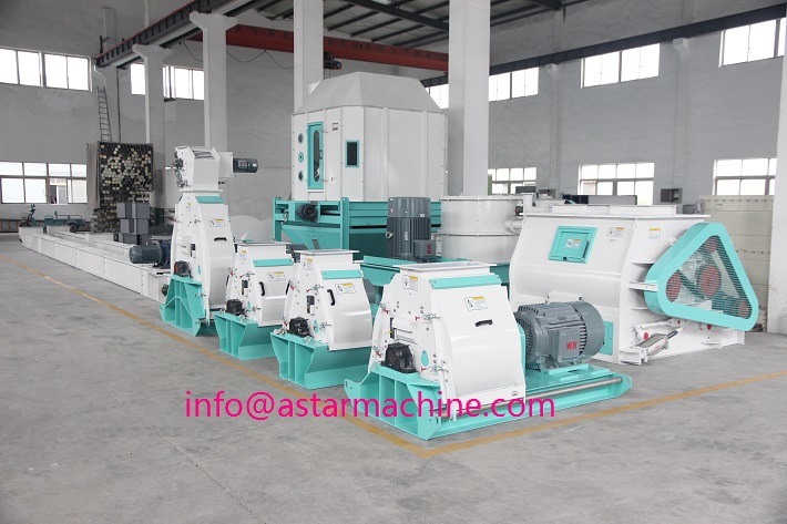 Full Automatic Poultry Fish Feed Extrusion Machine Complete Animal Feed Plant Line