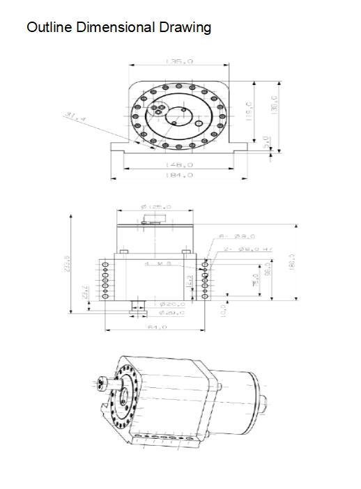 Harmonic Reducer for Agv/Service Robot/Wheeled Walking Chassis Harmonic Drive System