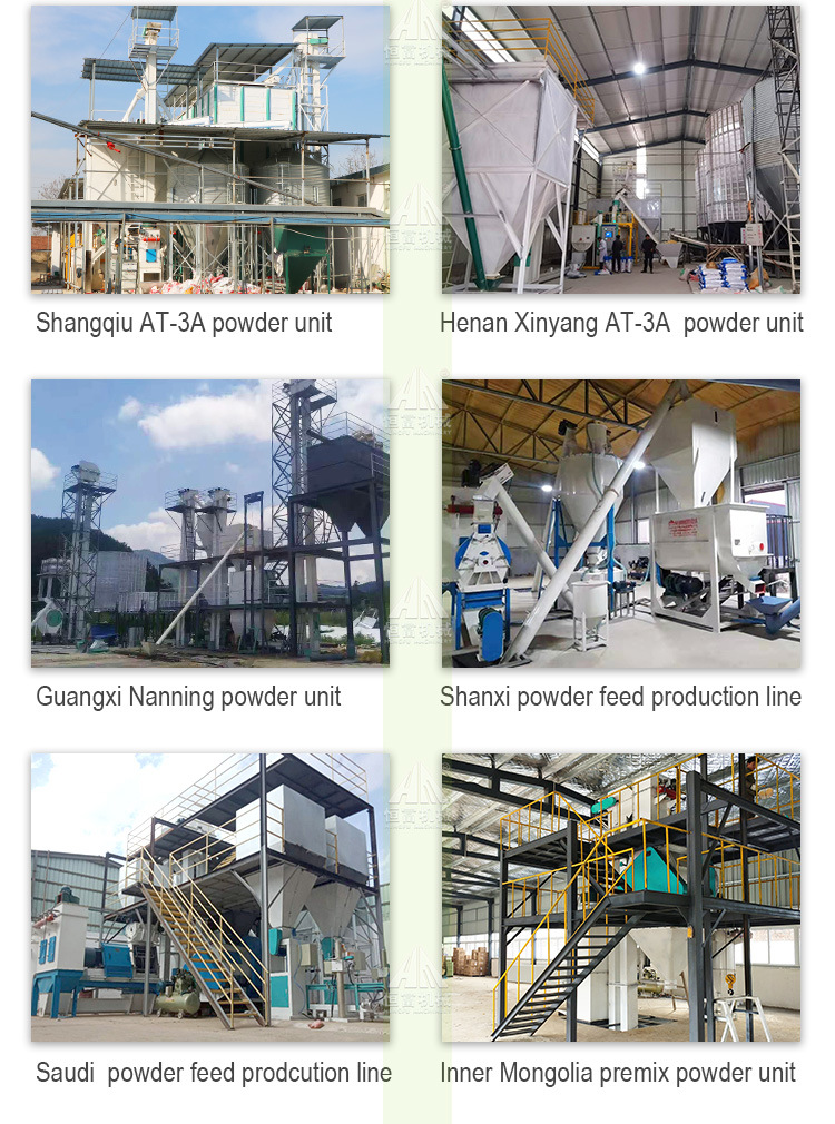 Animal Powder Feed Production Line for Chicken Poultry Cattle