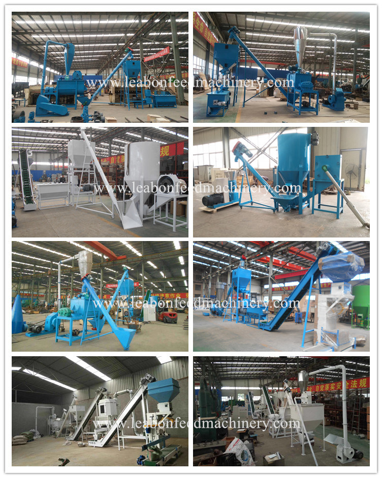 Small Animal Poultry Cattle Feed Pellet Production Line Plant