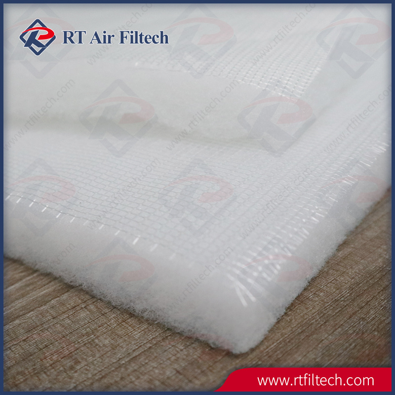 Full Adhesive Glue Net Scrim Synthetic Fiber Ceiling Filter